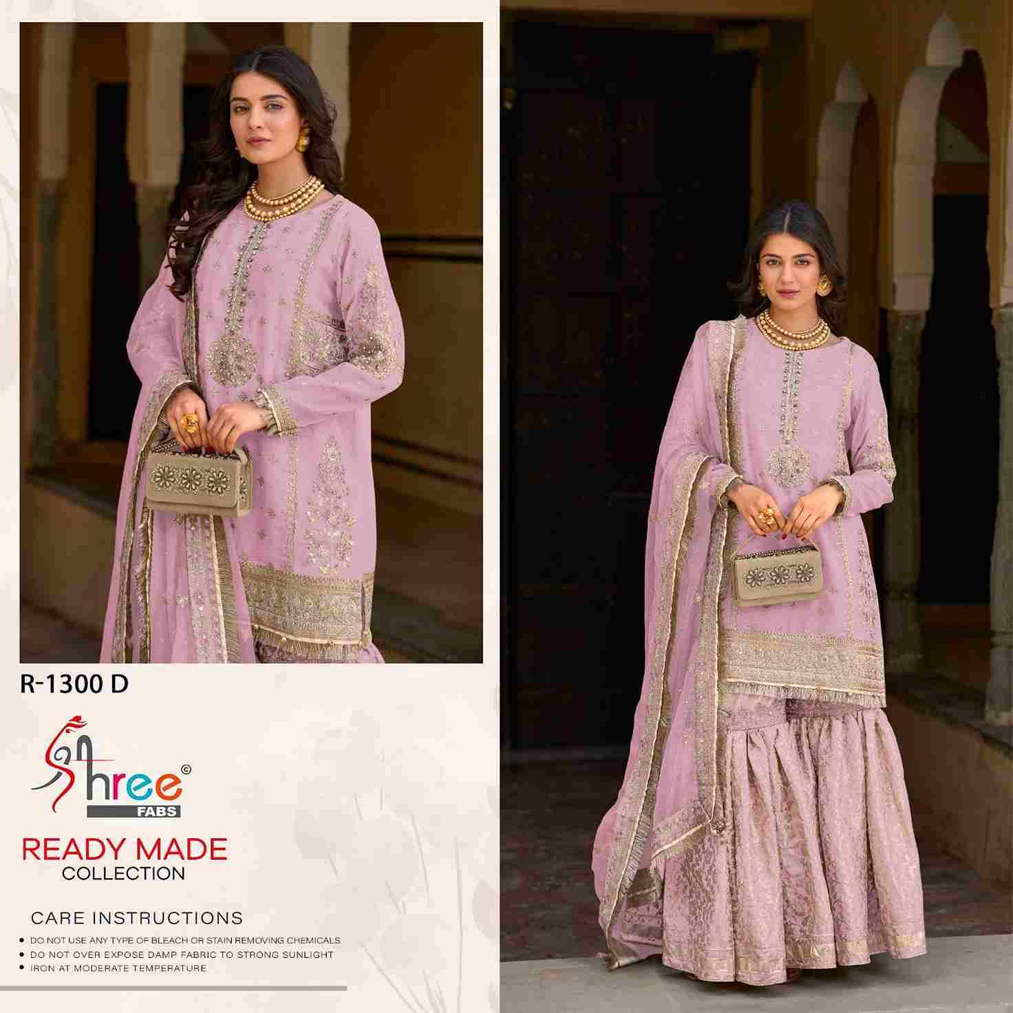 Shree Fabs Hit Design R-1300 Colours By Shree Fabs R-1300-A To R-1300-D Series Beautiful Pakistani Suits Stylish Fancy Colorful Party Wear & Occasional Wear Organza Embroidered Dresses At Wholesale Price