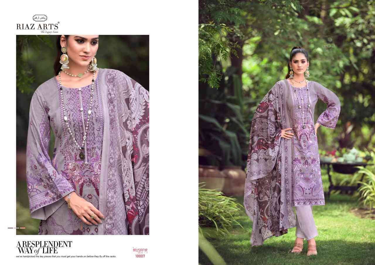 Musafir Vol-10 By Riaz Arts 10001 To 10008 Series Wholesale Designer Pakistani Suits Collection Beautiful Stylish Fancy Colorful Party Wear & Occasional Wear Pure Lawn Print With Embroidered Dresses At Wholesale Price