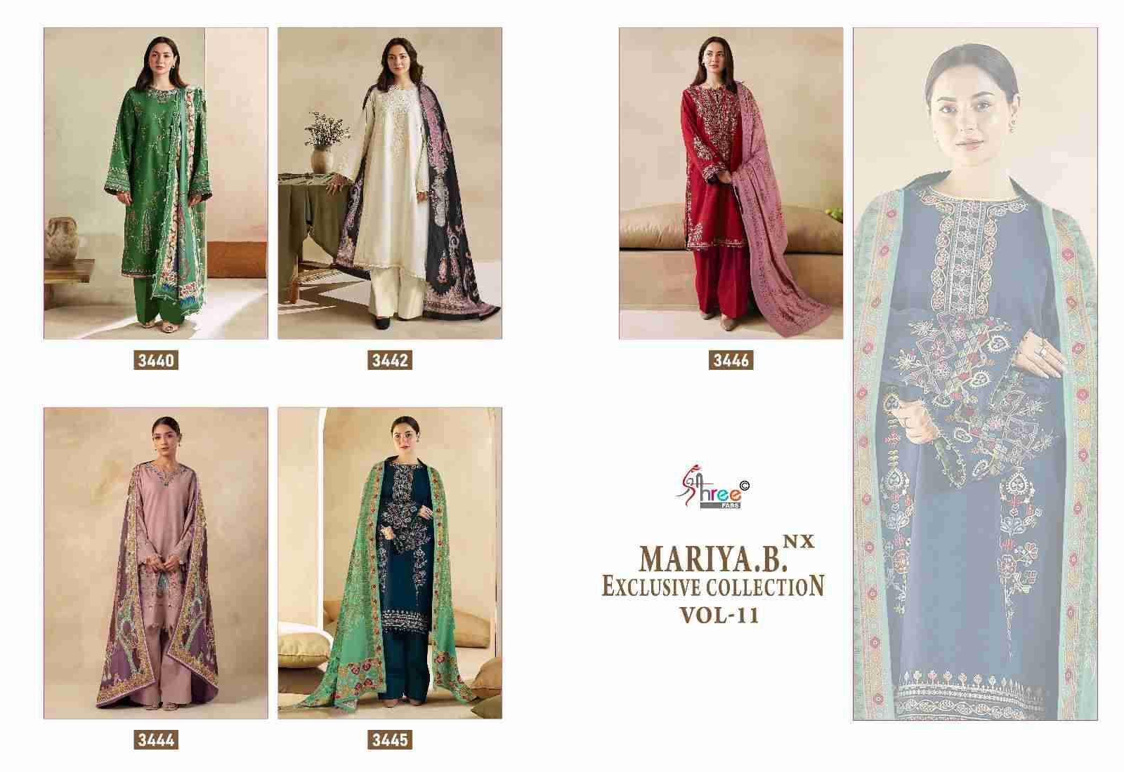 Mariya.B. Exclusive Collection Vol-11 Nx By Shree Fabs Beautiful Pakistani Suits Colorful Stylish Fancy Casual Wear & Ethnic Wear Pure Rayon Cotton With Embroidered Dresses At Wholesale Price
