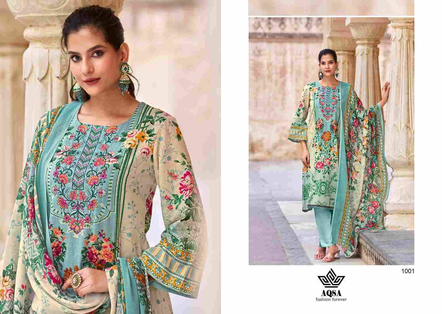 Merub By Aqsa 1001 To 1006 Series Beautiful Pakistani Suits Stylish Fancy Colorful Party Wear & Occasional Wear Pure Cambric Cotton Embroidered Dresses At Wholesale Price