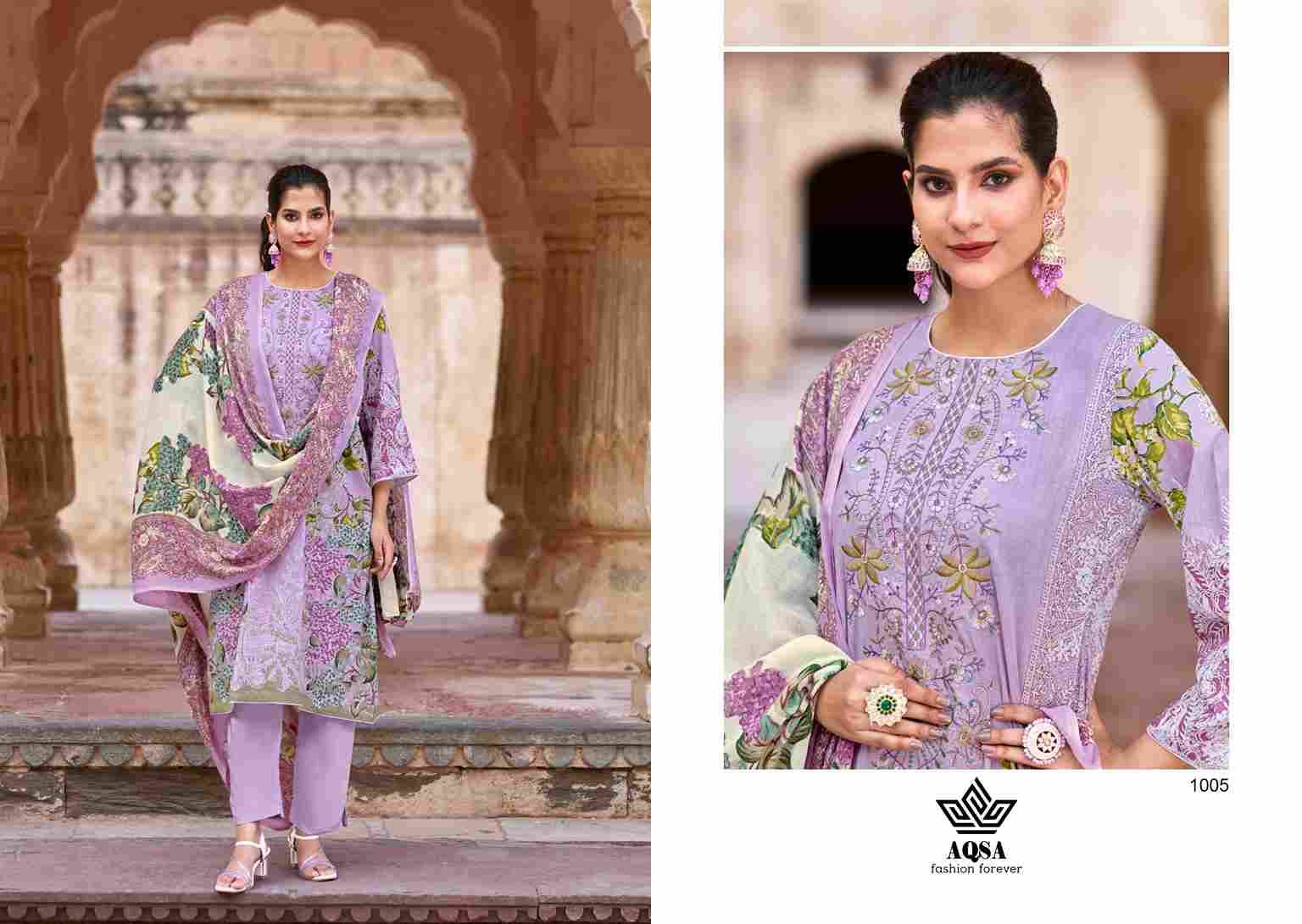 Merub By Aqsa 1001 To 1006 Series Beautiful Pakistani Suits Stylish Fancy Colorful Party Wear & Occasional Wear Pure Cambric Cotton Embroidered Dresses At Wholesale Price