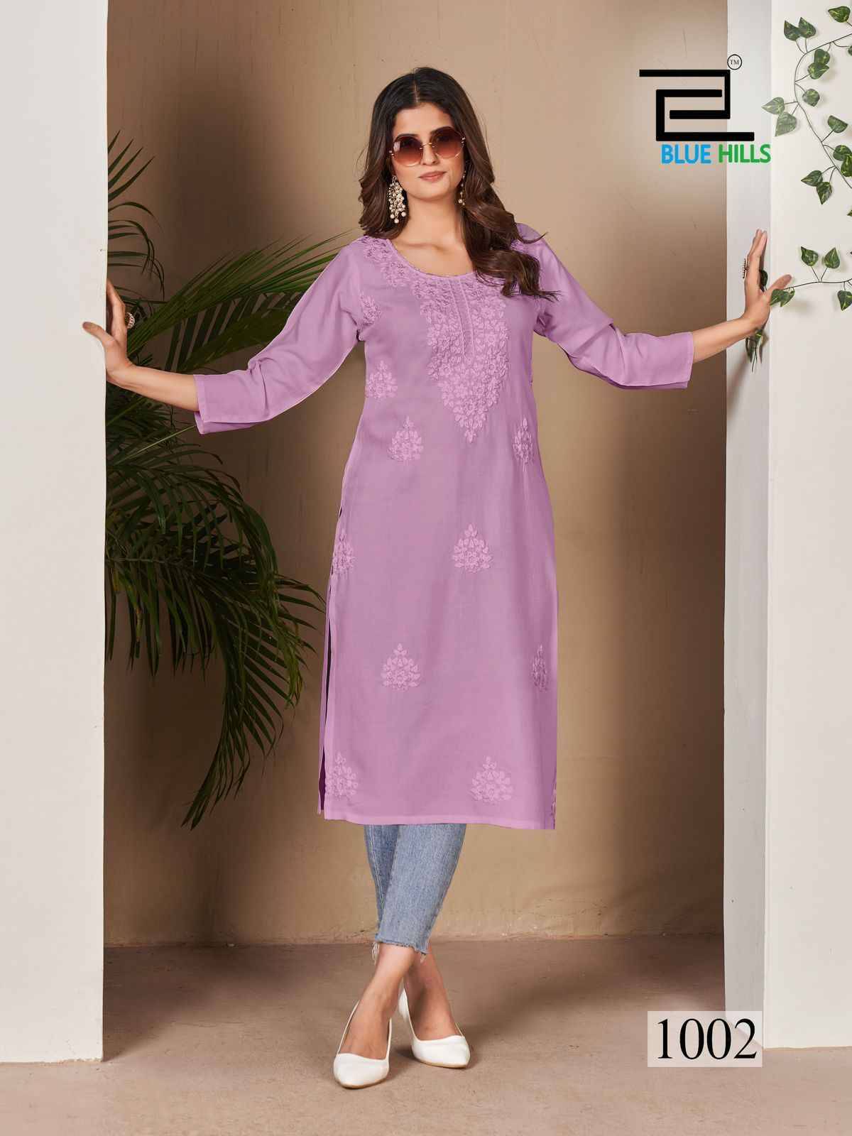 Supriya By Blue Hills 1001 To 1006 Series Designer Stylish Fancy Colorful Beautiful Party Wear & Ethnic Wear Collection Rayon Print Kurtis At Wholesale Price