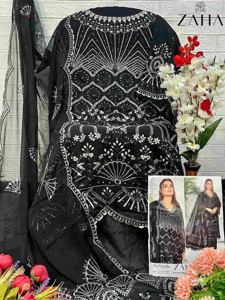 Aafreeda Vol-2 By Zaha 10264 To 10266 Series Beautiful Pakistani Suits Colorful Stylish Fancy Casual Wear & Ethnic Wear Faux Georgette Embroidered Dresses At Wholesale Price