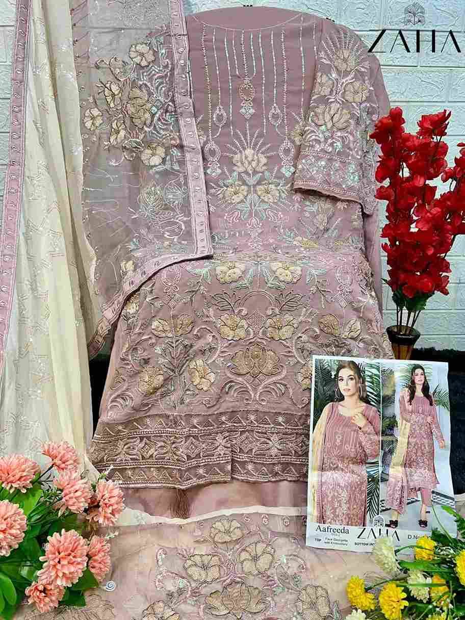 Aafreeda Vol-2 By Zaha 10264 To 10266 Series Beautiful Pakistani Suits Colorful Stylish Fancy Casual Wear & Ethnic Wear Faux Georgette Embroidered Dresses At Wholesale Price