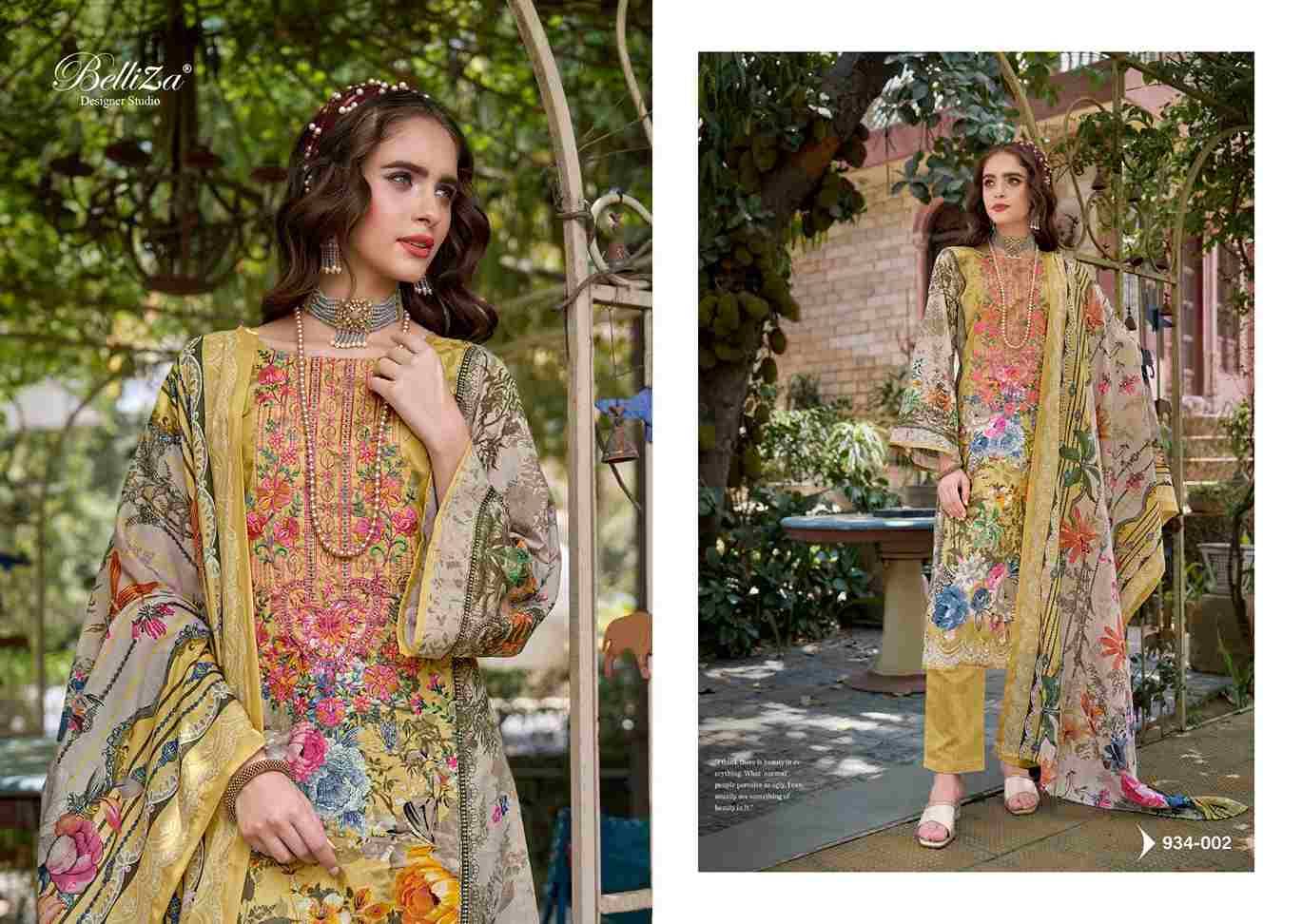 Naira Vol-59 By Belliza 934-001 To 934-008 Series Beautiful Festive Suits Stylish Fancy Colorful Casual Wear & Ethnic Wear Pure Cotton Print Dresses At Wholesale Price