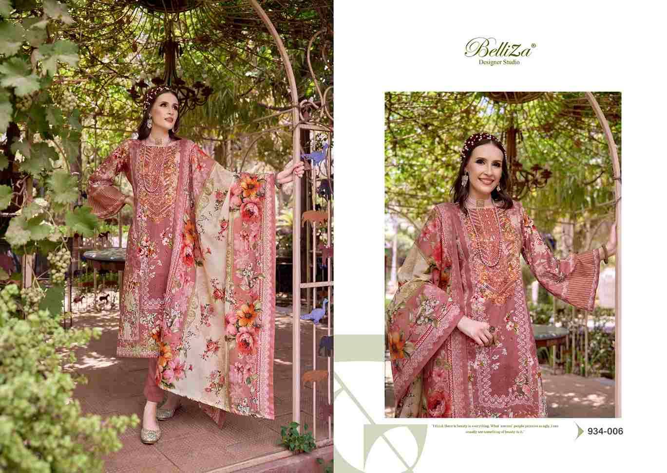 Naira Vol-59 By Belliza 934-001 To 934-008 Series Beautiful Festive Suits Stylish Fancy Colorful Casual Wear & Ethnic Wear Pure Cotton Print Dresses At Wholesale Price