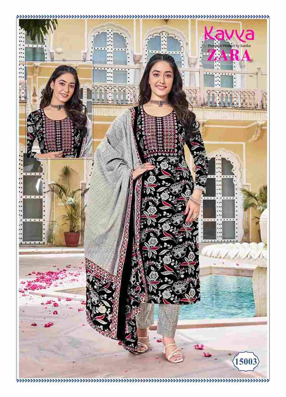 Zara Vol-15 By Kavya 15001 To 15010 Series Beautiful Stylish Fancy Colorful Casual Wear & Ethnic Wear Collection Pure Cambric Cotton Dresses At Wholesale Price