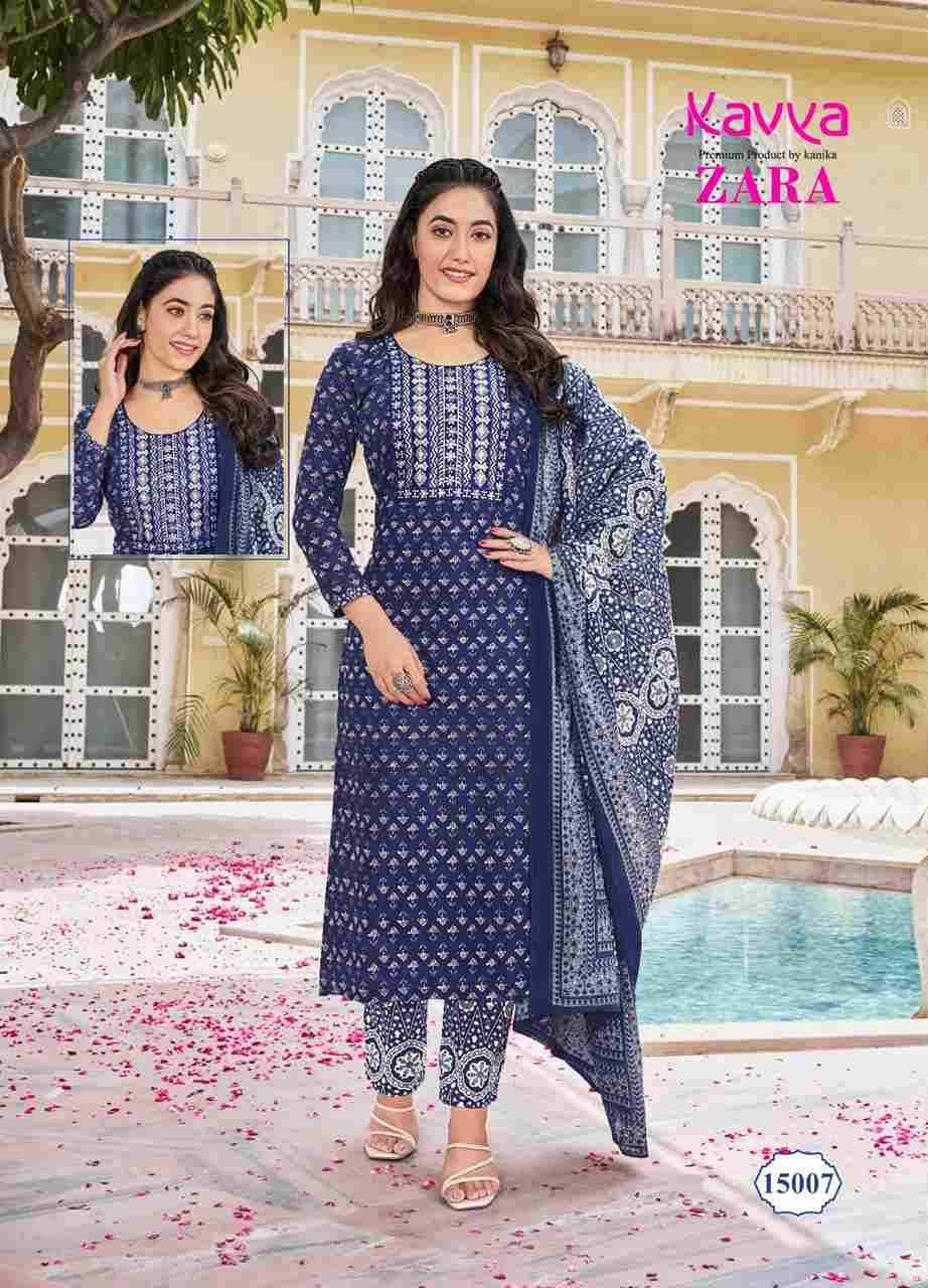 Zara Vol-15 By Kavya 15001 To 15010 Series Beautiful Stylish Fancy Colorful Casual Wear & Ethnic Wear Collection Pure Cambric Cotton Dresses At Wholesale Price