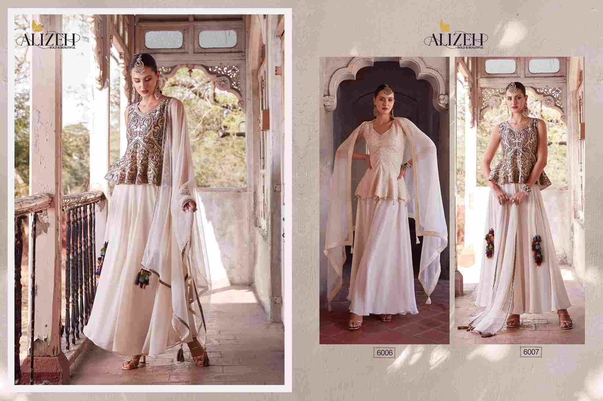 Gulbahar Vol-5 By Alizeh 6006 To 6007 Series Beautiful Suits Colorful Stylish Fancy Casual Wear & Ethnic Wear Georgette Embroidered Dresses At Wholesale Price