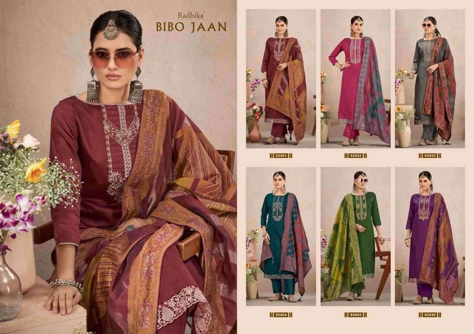 Bibo Jaan By Radhika Fashion 92001 To 92006 Series Beautiful Festive Suits Stylish Fancy Colorful Casual Wear & Ethnic Wear Jam Cotton Print Dresses At Wholesale Price