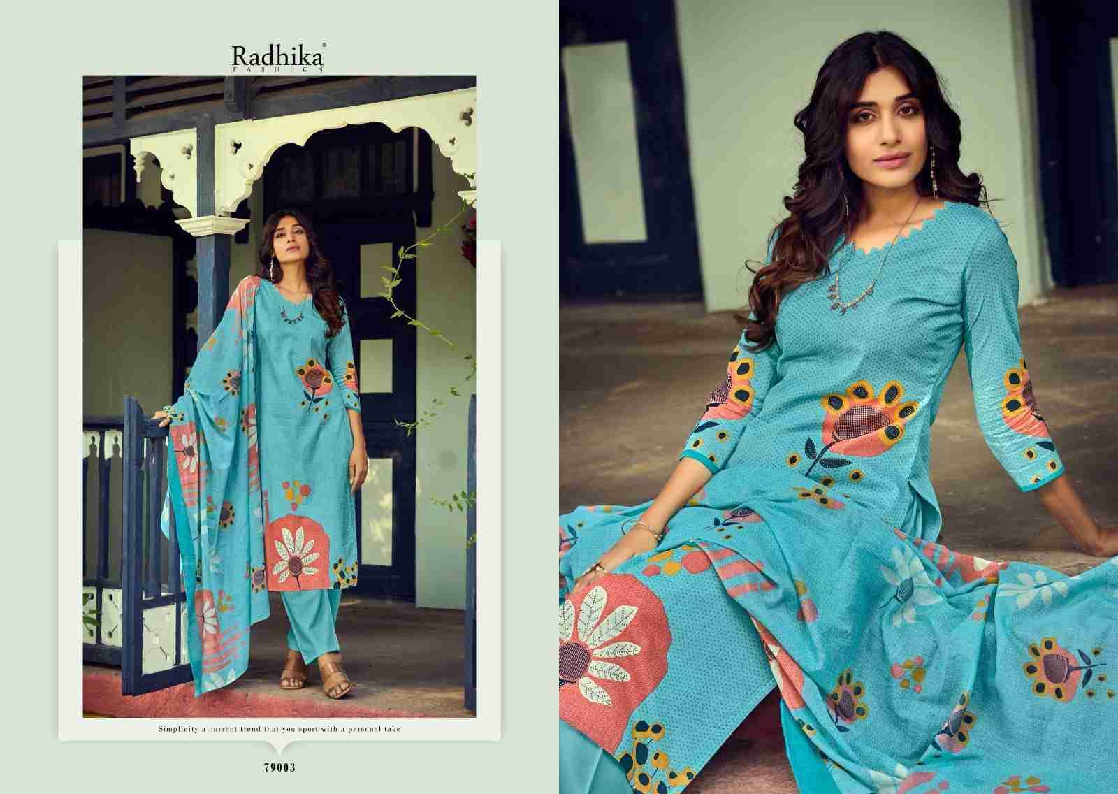 Zara Vol-5 By Radhika Fashion 79001 To 79008 Series Beautiful Festive Suits Stylish Fancy Colorful Casual Wear & Ethnic Wear Jam Cotton Print Dresses At Wholesale Price