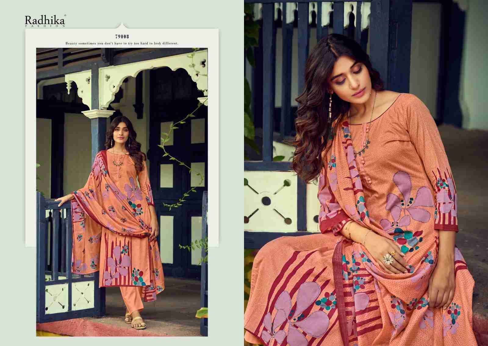 Zara Vol-5 By Radhika Fashion 79001 To 79008 Series Beautiful Festive Suits Stylish Fancy Colorful Casual Wear & Ethnic Wear Jam Cotton Print Dresses At Wholesale Price