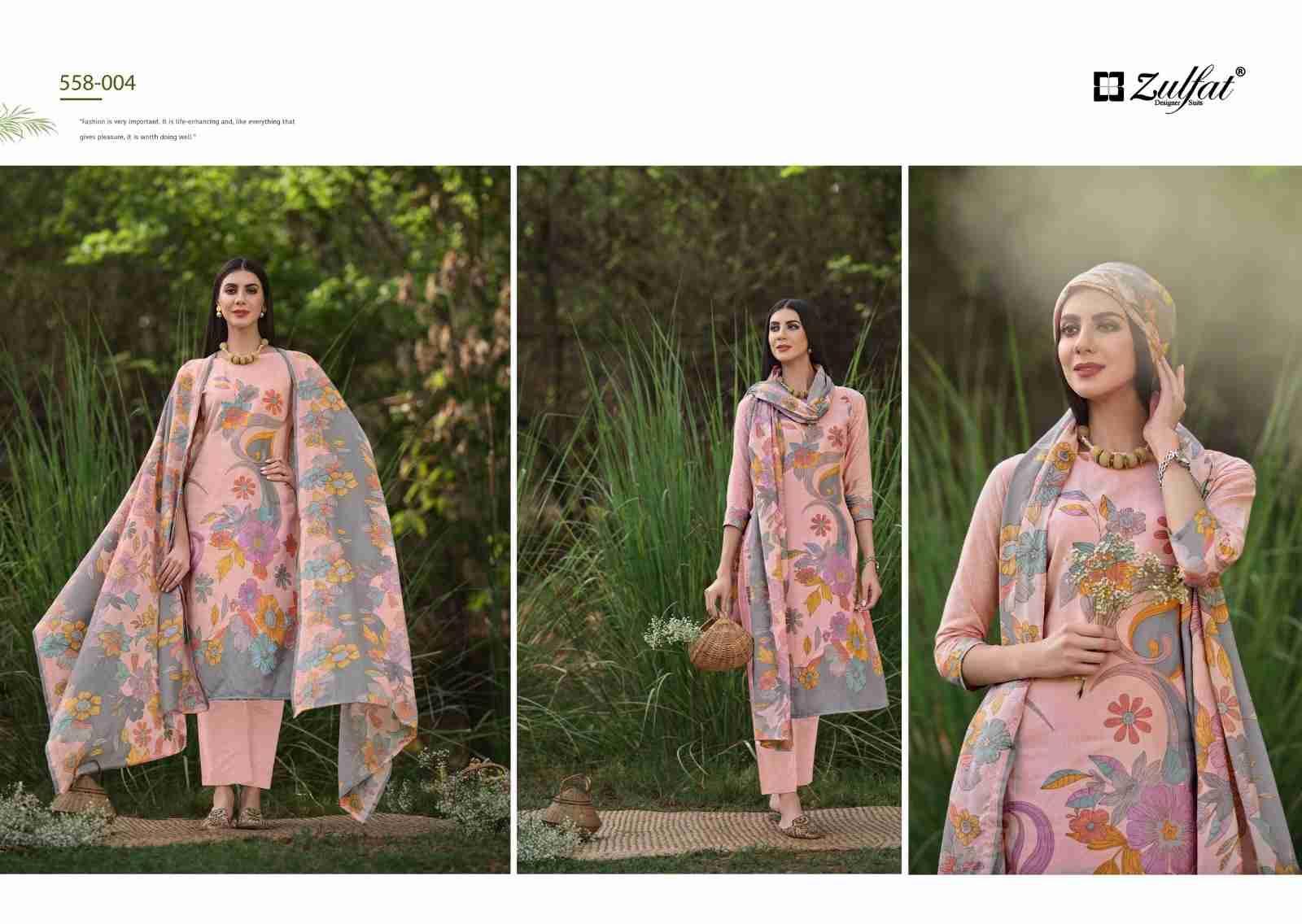 Hakoba Vol-2 By Zulfat 558-001 To 558-008 Series Beautiful Festive Suits Stylish Fancy Colorful Casual Wear & Ethnic Wear Pure Cotton Print Dresses At Wholesale Price