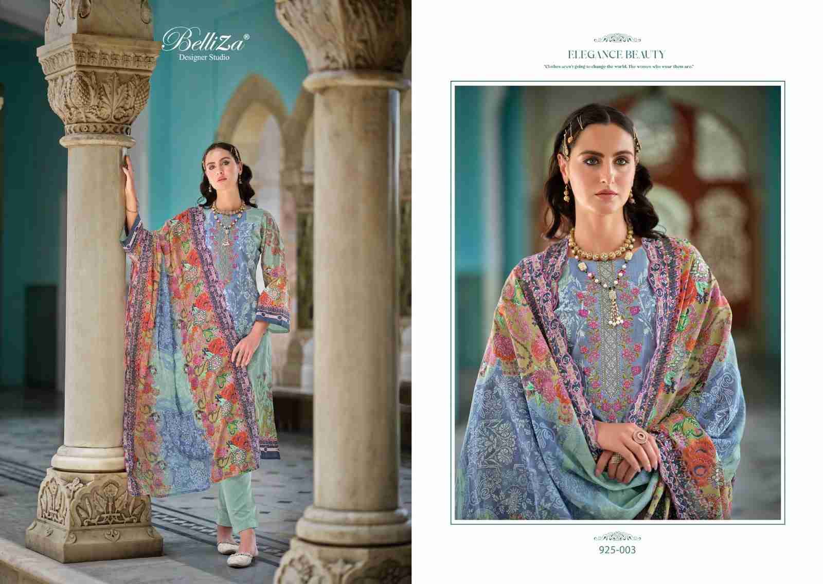 Guzarish Vol-12 By Belliza 925-001 To 925-008 Series Beautiful Stylish Festive Suits Fancy Colorful Casual Wear & Ethnic Wear & Ready To Wear Pure Cotton Digital Print Dresses At Wholesale Price