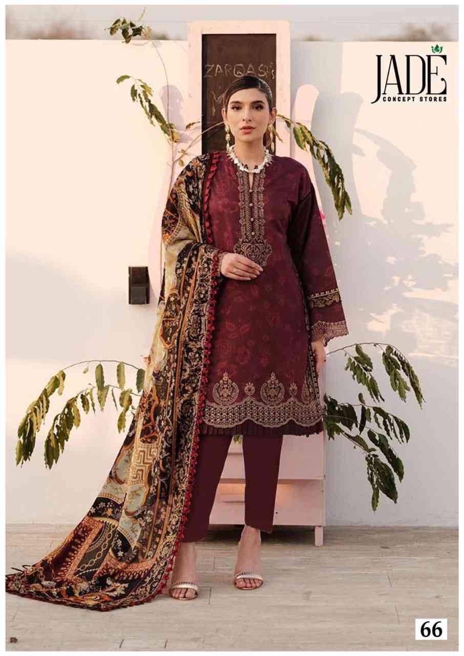 Chevron Vol-7 By Jade 61 To 66 Series Beautiful Festive Suits Stylish Fancy Colorful Casual Wear & Ethnic Wear Lawn Cotton Print Dresses At Wholesale Price