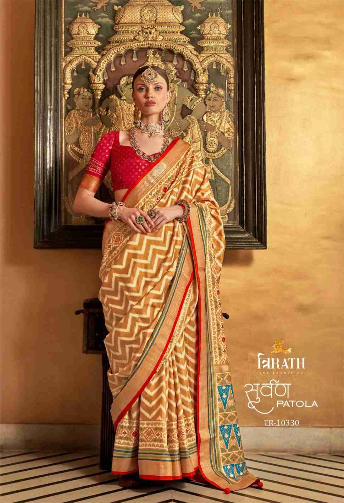 Suwarna Patola By Trirath 10330 To 10338 Series Indian Traditional Wear Collection Beautiful Stylish Fancy Colorful Party Wear & Occasional Wear Silk Sarees At Wholesale Price