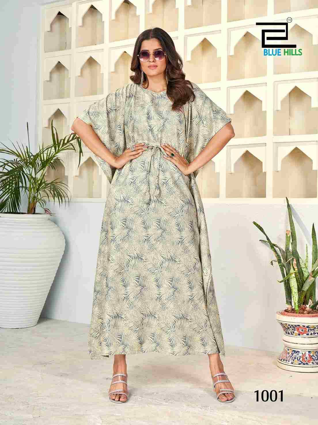 Kaftan Plus Vol-1 By Blue Hills 1001 To 1006 Series Designer Stylish Fancy Colorful Beautiful Party Wear & Ethnic Wear Collection Rayon Print Kaftan At Wholesale Price