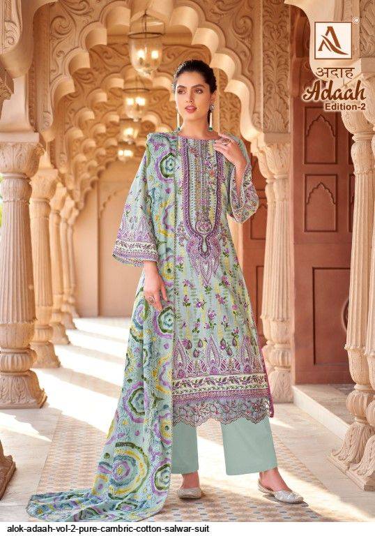 Adaah Vol-2 By Alok Suit 1531-001 To 1531-006 Series Beautiful Festive Suits Stylish Fancy Colorful Casual Wear & Ethnic Wear Pure Cambric Cotton Print Dresses At Wholesale Price