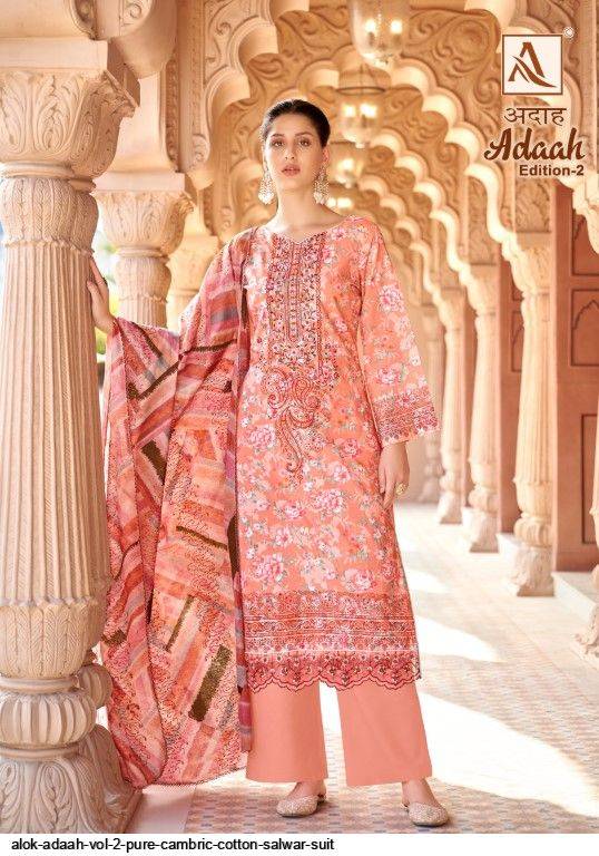 Adaah Vol-2 By Alok Suit 1531-001 To 1531-006 Series Beautiful Festive Suits Stylish Fancy Colorful Casual Wear & Ethnic Wear Pure Cambric Cotton Print Dresses At Wholesale Price