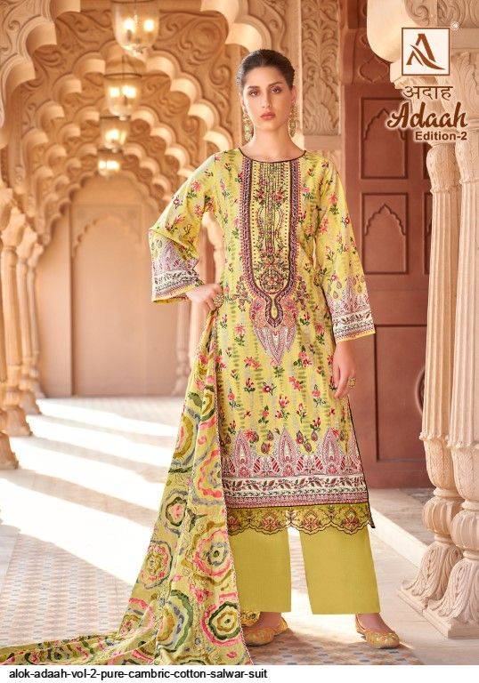 Adaah Vol-2 By Alok Suit 1531-001 To 1531-006 Series Beautiful Festive Suits Stylish Fancy Colorful Casual Wear & Ethnic Wear Pure Cambric Cotton Print Dresses At Wholesale Price