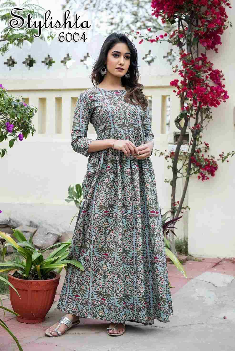 Stylishta Hits By Fashid Wholesale Beautiful Stylish Fancy Colorful Casual Wear & Ethnic Wear Pure Muslin Gowns At Wholesale Price