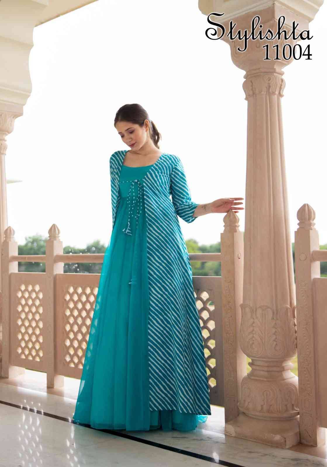 Stylishta Hits By Fashid Wholesale Beautiful Stylish Fancy Colorful Casual Wear & Ethnic Wear Pure Muslin Gowns At Wholesale Price