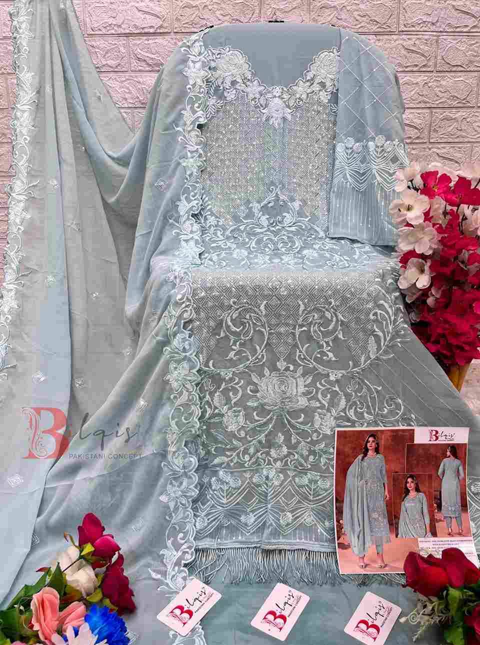 Bilqis 14 Colours Vol-2 By Bilqis 14-E To 14-H Series Beautiful Pakistani Suits Stylish Fancy Colorful Party Wear & Occasional Wear Faux Georgette Embroidery Dresses At Wholesale Price