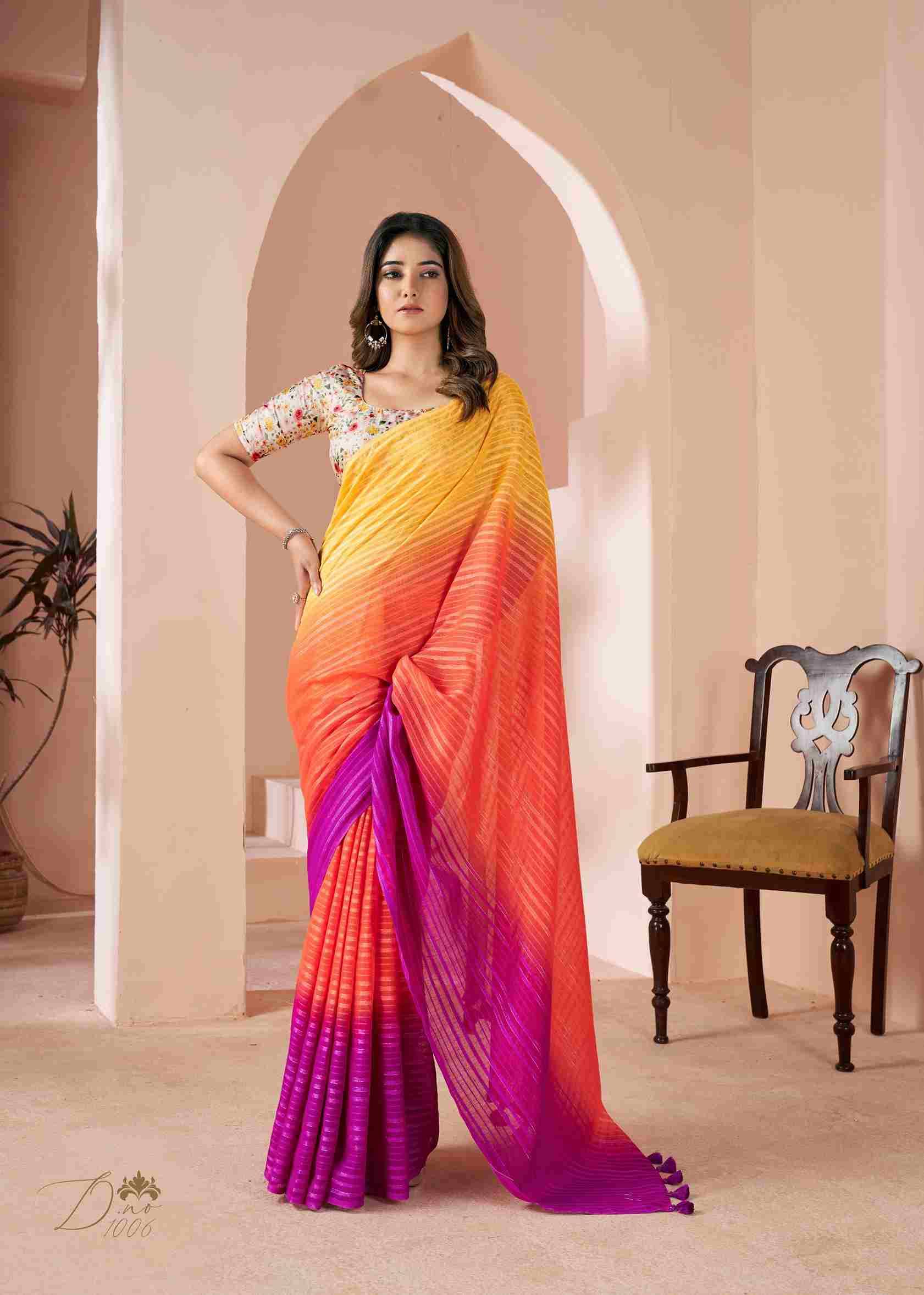 Grassy By SR 1001 To 1010 Series Indian Traditional Wear Collection Beautiful Stylish Fancy Colorful Party Wear & Occasional Wear Linen Sarees At Wholesale Price