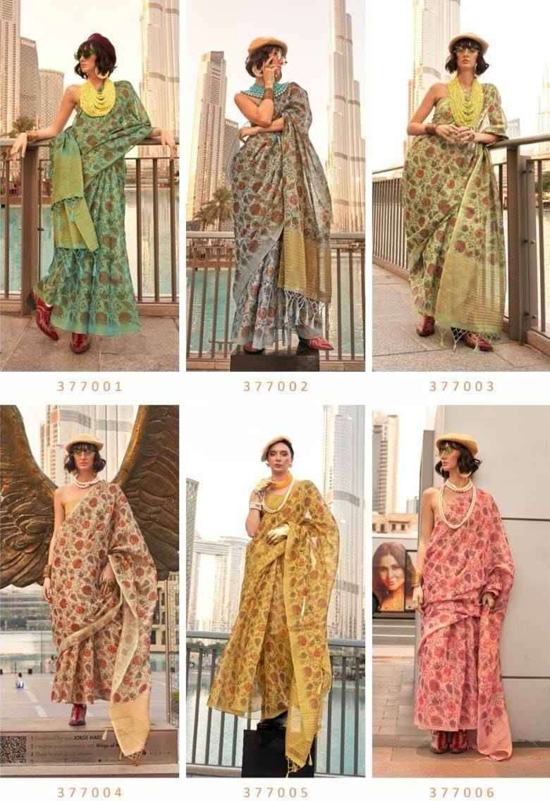 Keeyah By Raj Tex 377001 To 377006 Series Indian Traditional Wear Collection Beautiful Stylish Fancy Colorful Party Wear & Occasional Wear Fancy Sarees At Wholesale Price