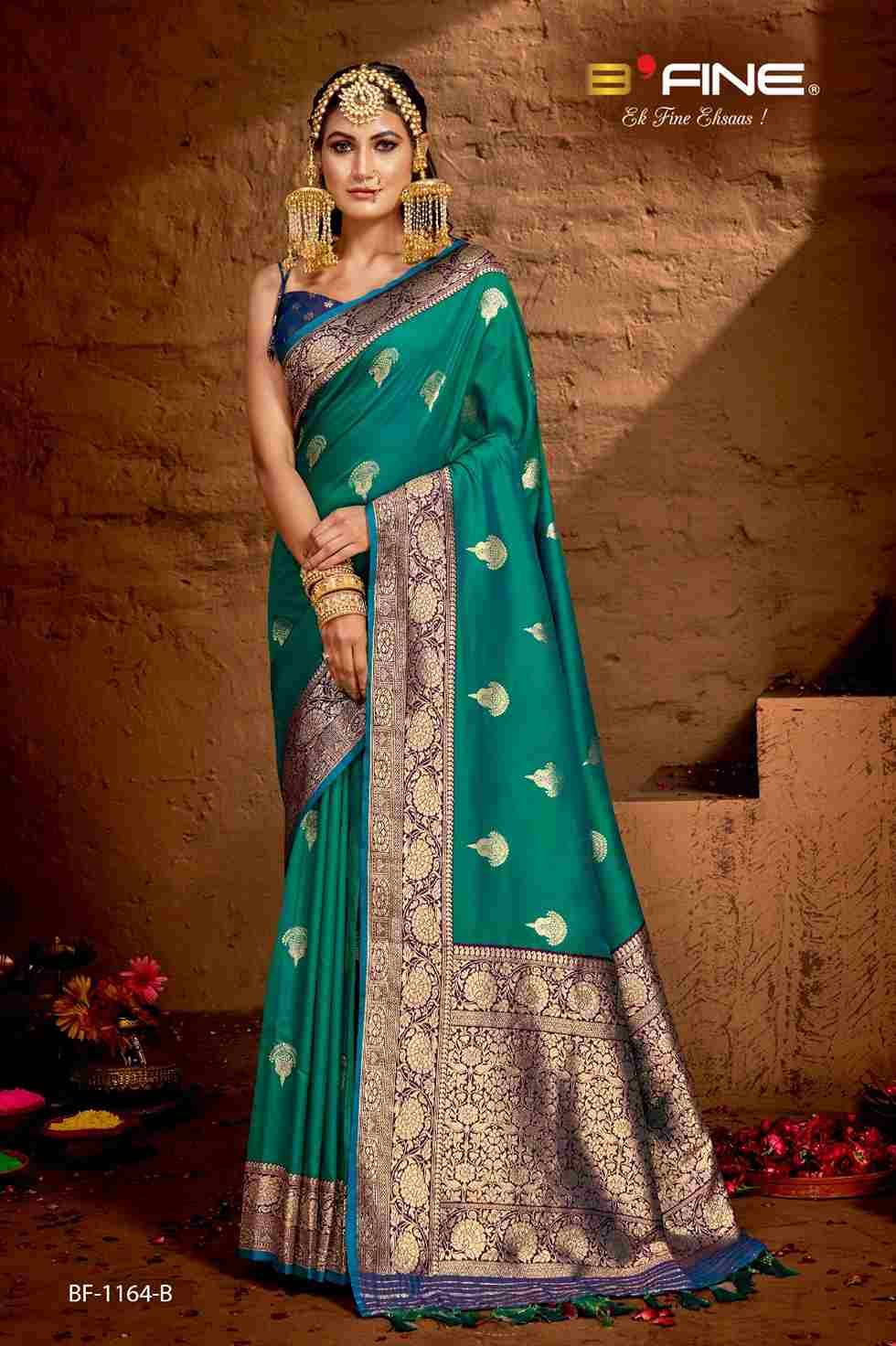 Sirohi By BFine 1164-A To 1164-F Series Indian Traditional Wear Collection Beautiful Stylish Fancy Colorful Party Wear & Occasional Wear Soft Silk Sarees At Wholesale Price