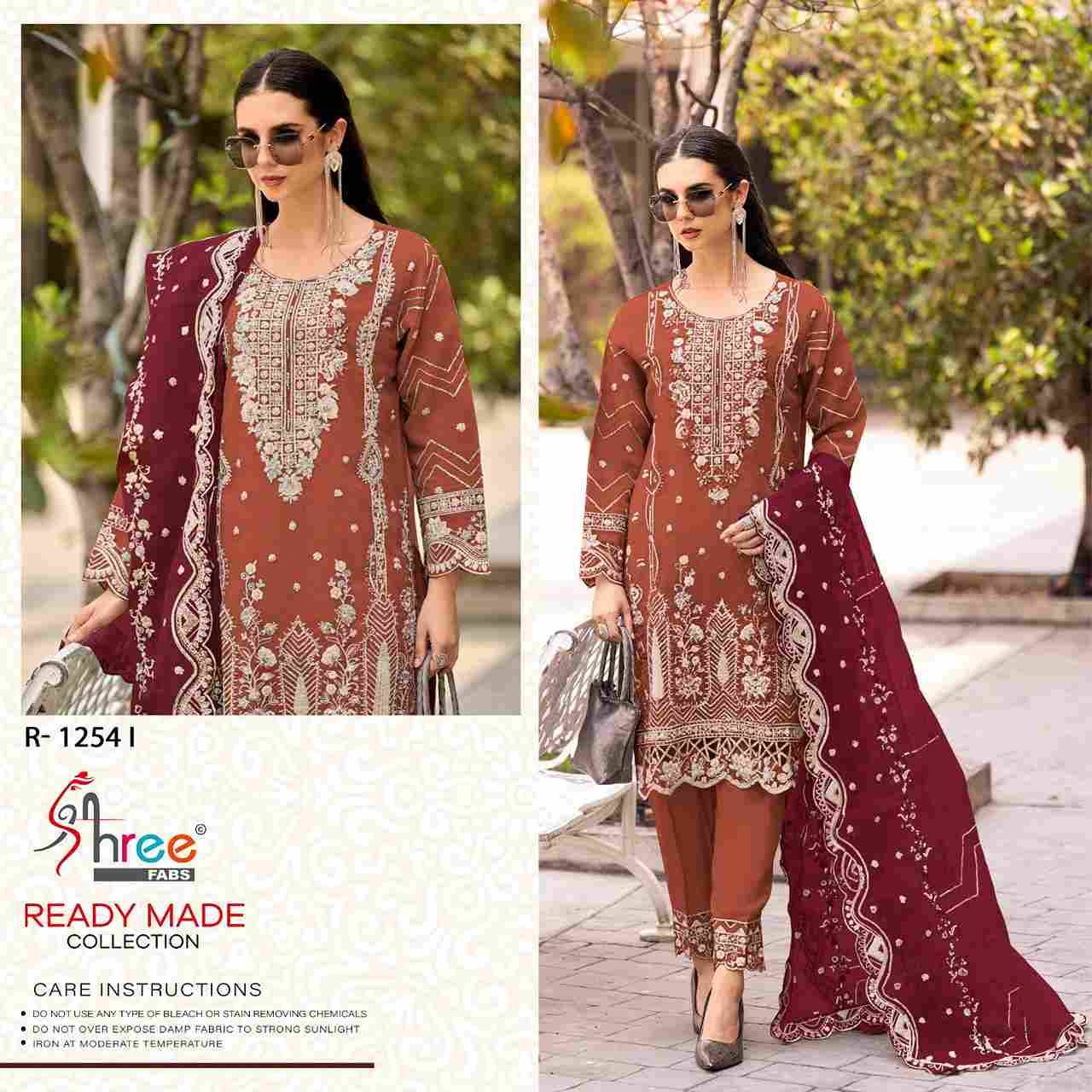 Shree Fabs Hit Design R-1254 Colours Vol-3 By Shree Fabs R-1254-I To R-1254-L Series Beautiful Pakistani Suits Stylish Fancy Colorful Party Wear & Occasional Wear Organza Embroidered Dresses At Wholesale Price