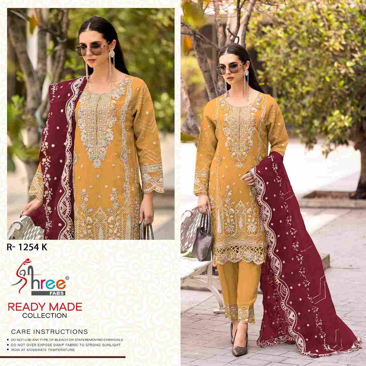 Shree Fabs Hit Design R-1254 Colours Vol-3 By Shree Fabs R-1254-I To R-1254-L Series Beautiful Pakistani Suits Stylish Fancy Colorful Party Wear & Occasional Wear Organza Embroidered Dresses At Wholesale Price