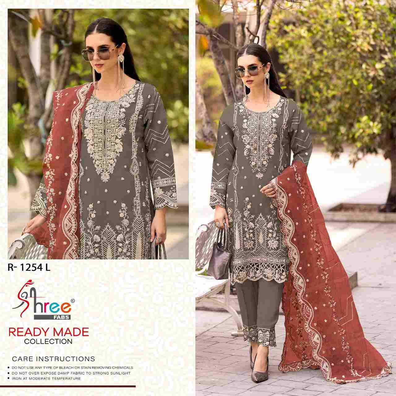 Shree Fabs Hit Design R-1254 Colours Vol-3 By Shree Fabs R-1254-I To R-1254-L Series Beautiful Pakistani Suits Stylish Fancy Colorful Party Wear & Occasional Wear Organza Embroidered Dresses At Wholesale Price