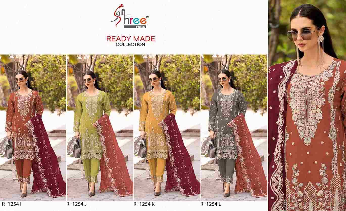 Shree Fabs Hit Design R-1254 Colours Vol-3 By Shree Fabs R-1254-I To R-1254-L Series Beautiful Pakistani Suits Stylish Fancy Colorful Party Wear & Occasional Wear Organza Embroidered Dresses At Wholesale Price