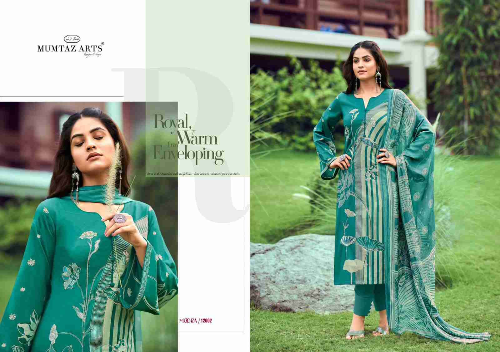 Mogra By Mumtaz Arts 12001 To 12004 Series Beautiful Stylish Festive Suits Fancy Colorful Casual Wear & Ethnic Wear & Ready To Wear Pure Cambric Cotton Print Dresses At Wholesale Price