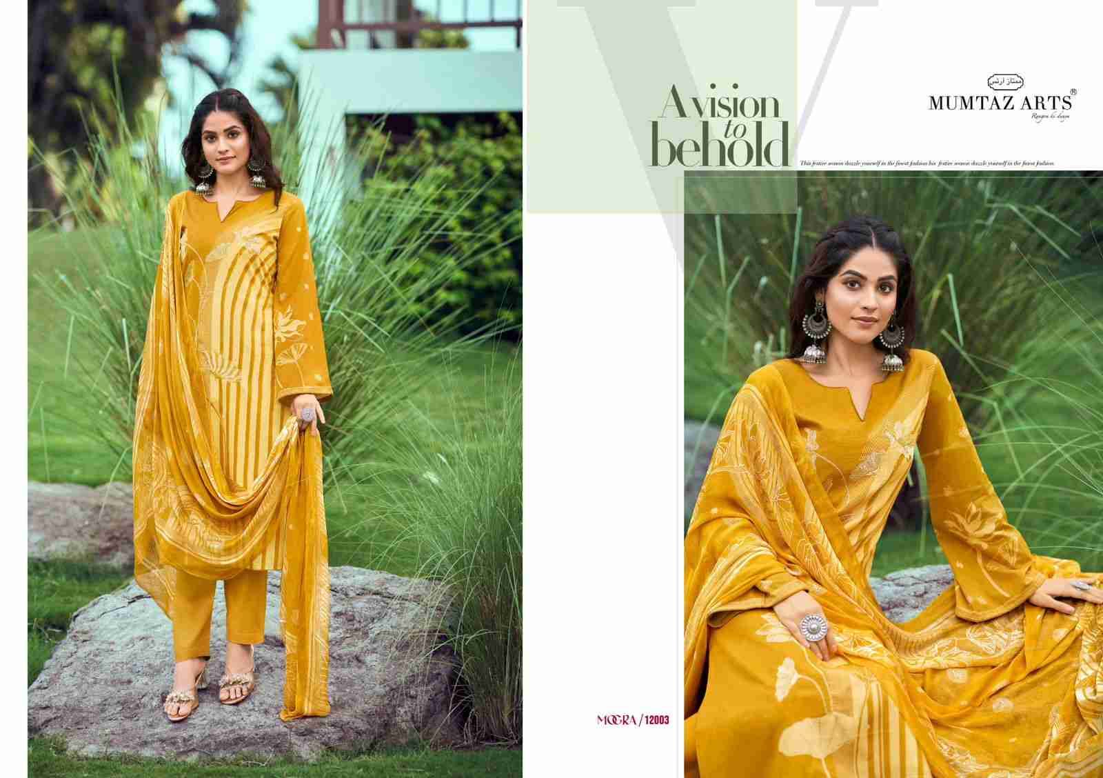 Mogra By Mumtaz Arts 12001 To 12004 Series Beautiful Stylish Festive Suits Fancy Colorful Casual Wear & Ethnic Wear & Ready To Wear Pure Cambric Cotton Print Dresses At Wholesale Price