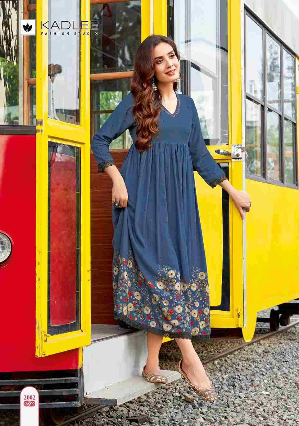 Infinity By Kadlee 2001 To 2006 Series Beautiful Stylish Fancy Colorful Casual Wear & Ethnic Wear Rayon Foil Gowns At Wholesale Price