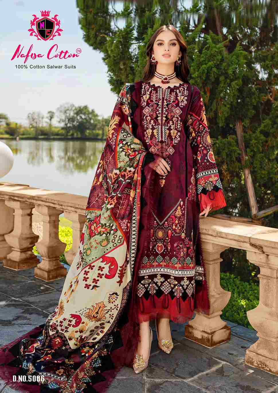 Mahera Vol-5 By Nafisa Cotton 5001 To 5006 Series Beautiful Festive Suits Stylish Fancy Colorful Casual Wear & Ethnic Wear Soft Cotton Print Dresses At Wholesale Price