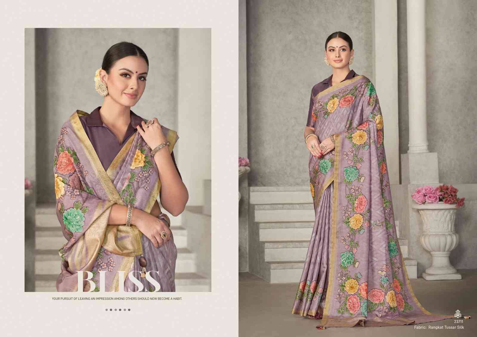 Eshani By Mohmanthan 23706 To 23714 Series Indian Traditional Wear Collection Beautiful Stylish Fancy Colorful Party Wear & Occasional Wear Silk Sarees At Wholesale Price