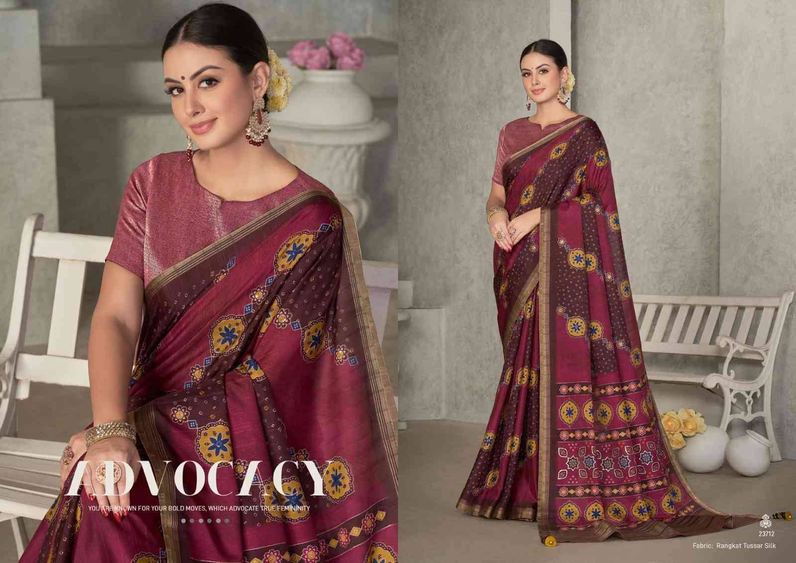 Eshani By Mohmanthan 23706 To 23714 Series Indian Traditional Wear Collection Beautiful Stylish Fancy Colorful Party Wear & Occasional Wear Silk Sarees At Wholesale Price