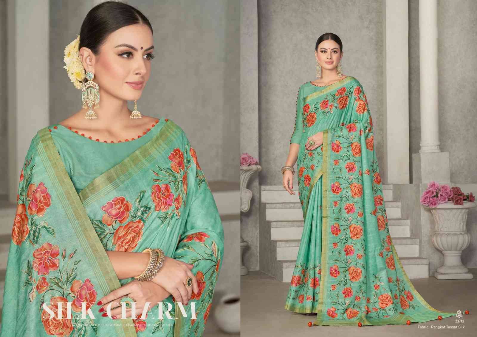 Eshani By Mohmanthan 23706 To 23714 Series Indian Traditional Wear Collection Beautiful Stylish Fancy Colorful Party Wear & Occasional Wear Silk Sarees At Wholesale Price