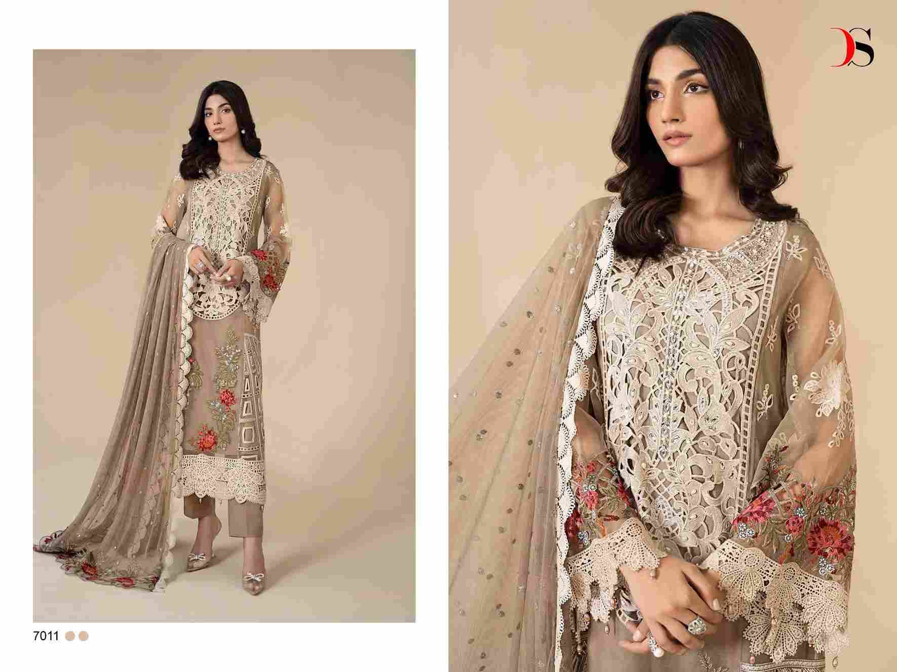 Maria.B. Festive Collection-24 By Deepsy Suits 7011 To 7016 Series Designer Pakistani Suits Beautiful Fancy Stylish Colorful Party Wear & Occasional Wear Pure Organza With Embroidery Dresses At Wholesale Price