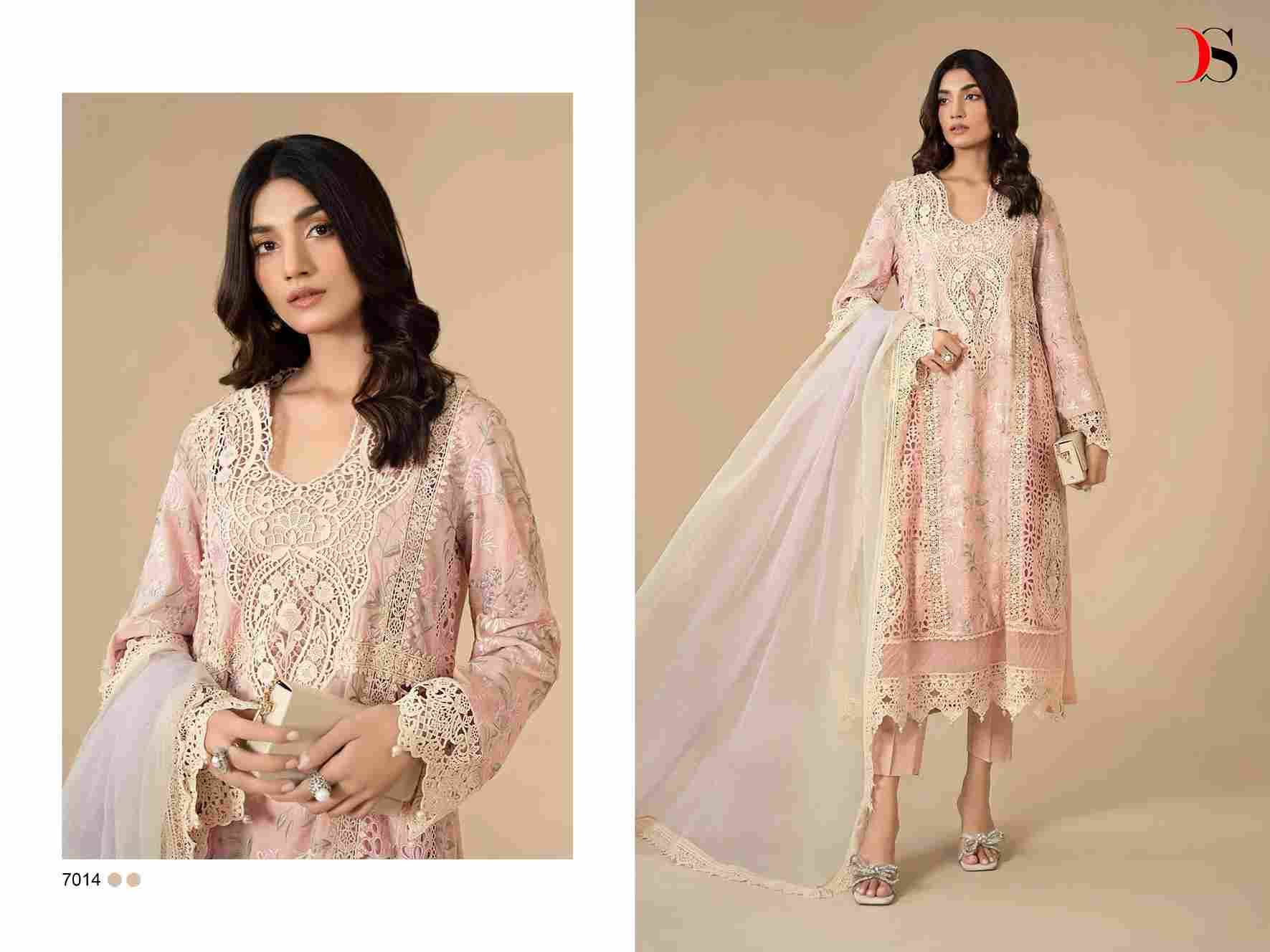 Maria.B. Festive Collection-24 By Deepsy Suits 7011 To 7016 Series Designer Pakistani Suits Beautiful Fancy Stylish Colorful Party Wear & Occasional Wear Pure Organza With Embroidery Dresses At Wholesale Price