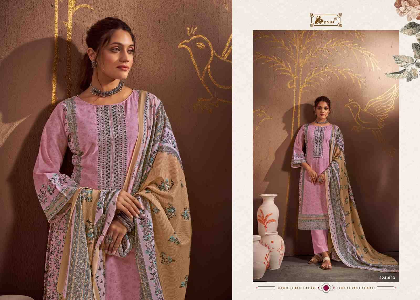 Naira Vol-60 By Kesar 224-001 To 224-006 Series Beautiful Festive Suits Stylish Fancy Colorful Casual Wear & Ethnic Wear Pure Lawn Cotton Print Dresses At Wholesale Price