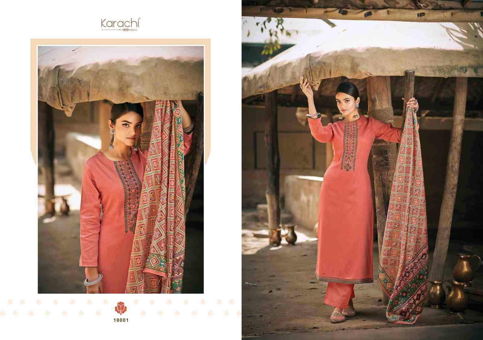 Patola By Karachi Prints 10001 To 10006 Series Beautiful Festive Suits Colorful Stylish Fancy Casual Wear & Ethnic Wear Pure Jam Silk With Embroidered Dresses At Wholesale Price