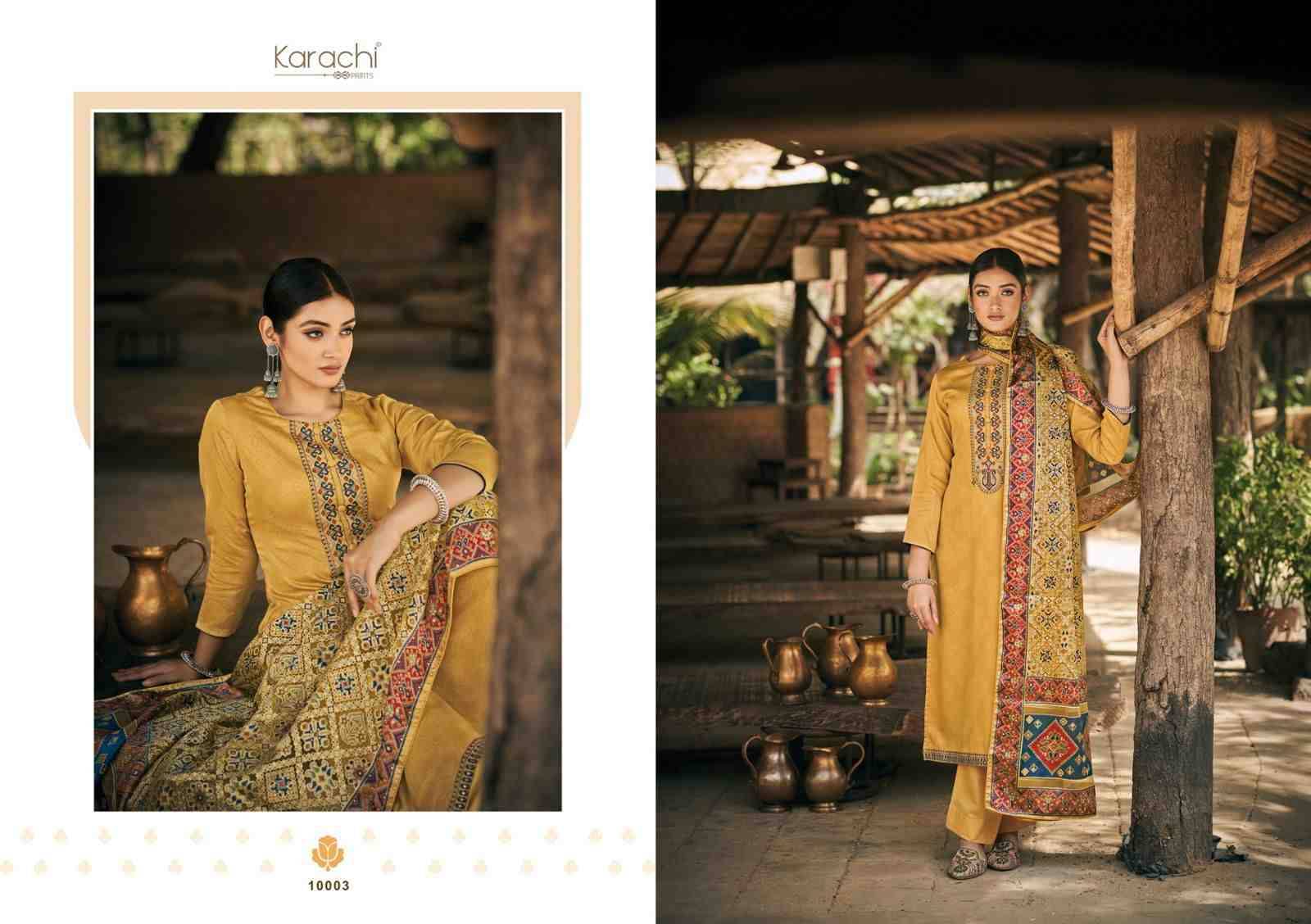 Patola By Karachi Prints 10001 To 10006 Series Beautiful Festive Suits Colorful Stylish Fancy Casual Wear & Ethnic Wear Pure Jam Silk With Embroidered Dresses At Wholesale Price