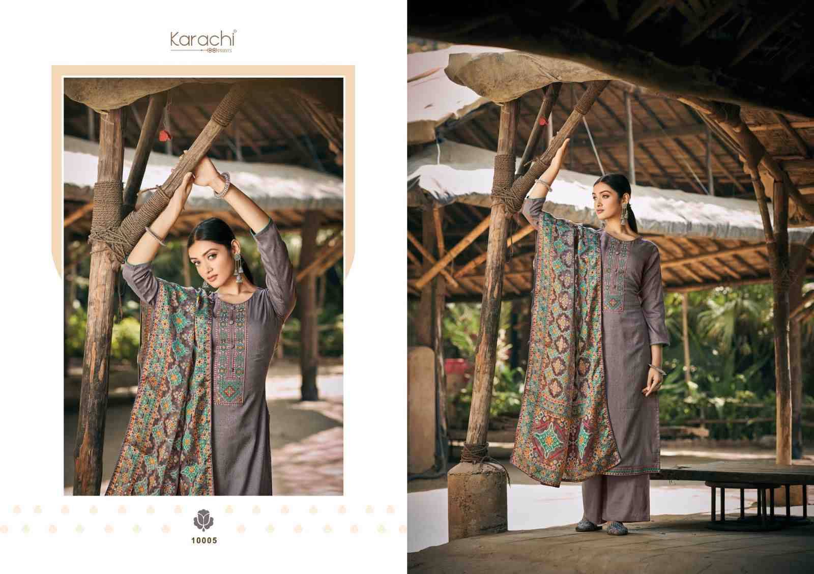 Patola By Karachi Prints 10001 To 10006 Series Beautiful Festive Suits Colorful Stylish Fancy Casual Wear & Ethnic Wear Pure Jam Silk With Embroidered Dresses At Wholesale Price