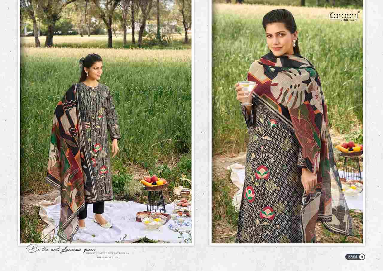 Alfaaz By Karachi Prints 8801 To 8804 Series Beautiful Festive Suits Colorful Stylish Fancy Casual Wear & Ethnic Wear Pure Cambric Print With Embroidered Dresses At Wholesale Price