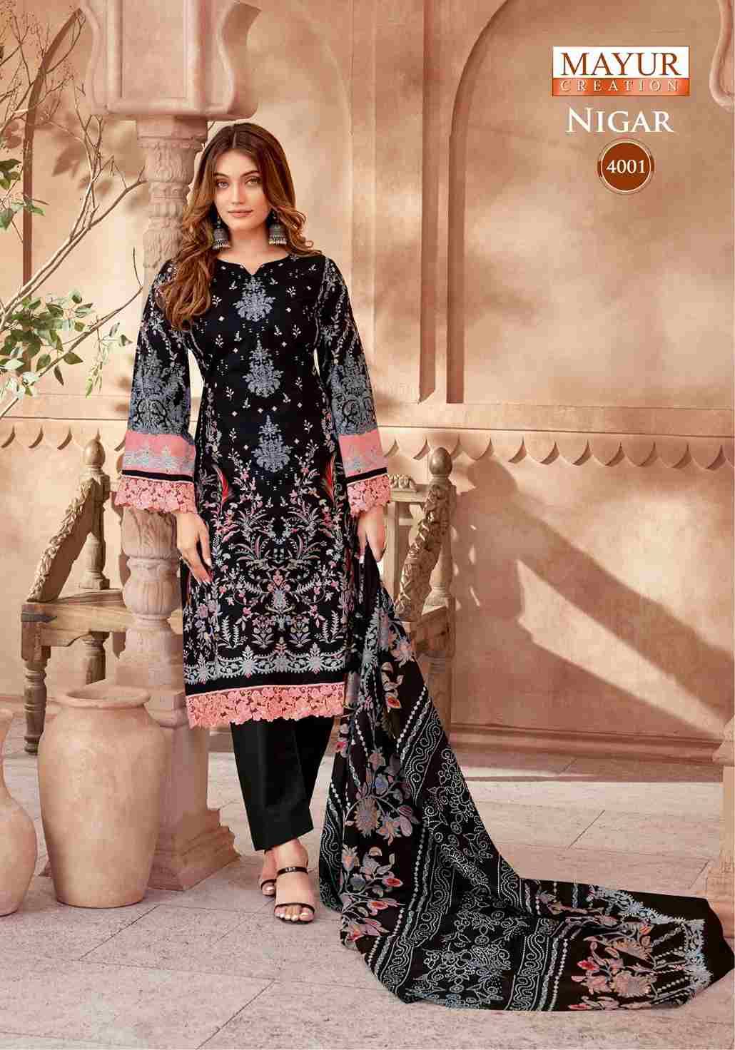 Nigar Vol-4 By Mayur Creation 4001 To 4008 Series Beautiful Festive Suits Stylish Fancy Colorful Casual Wear & Ethnic Wear Heavy Cotton Print Dresses At Wholesale Price