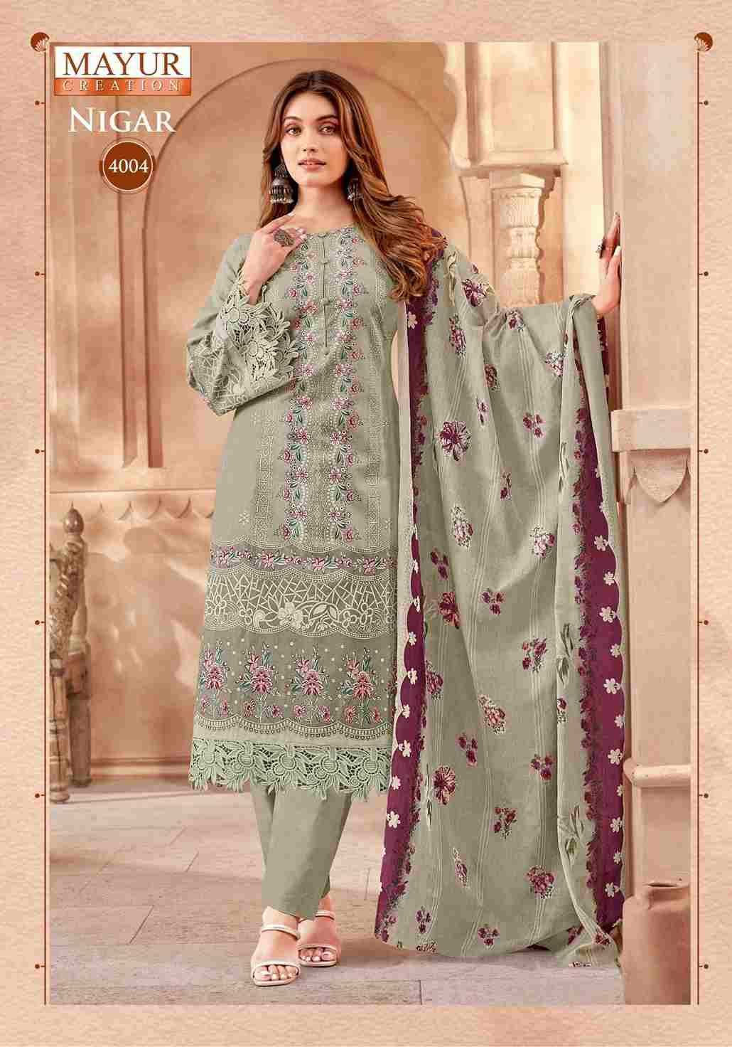 Nigar Vol-4 By Mayur Creation 4001 To 4008 Series Beautiful Festive Suits Stylish Fancy Colorful Casual Wear & Ethnic Wear Heavy Cotton Print Dresses At Wholesale Price